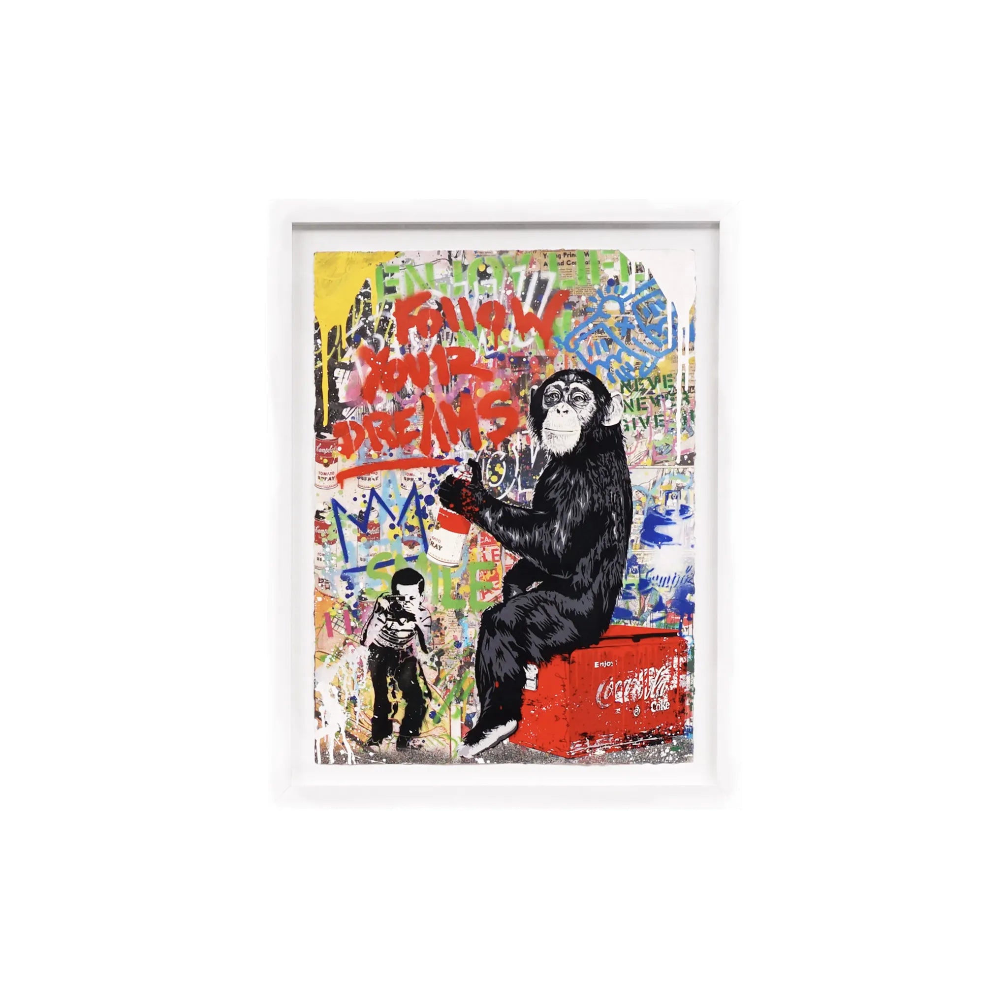 Enjoy Life (Small Monkey) Mr Brainwash
