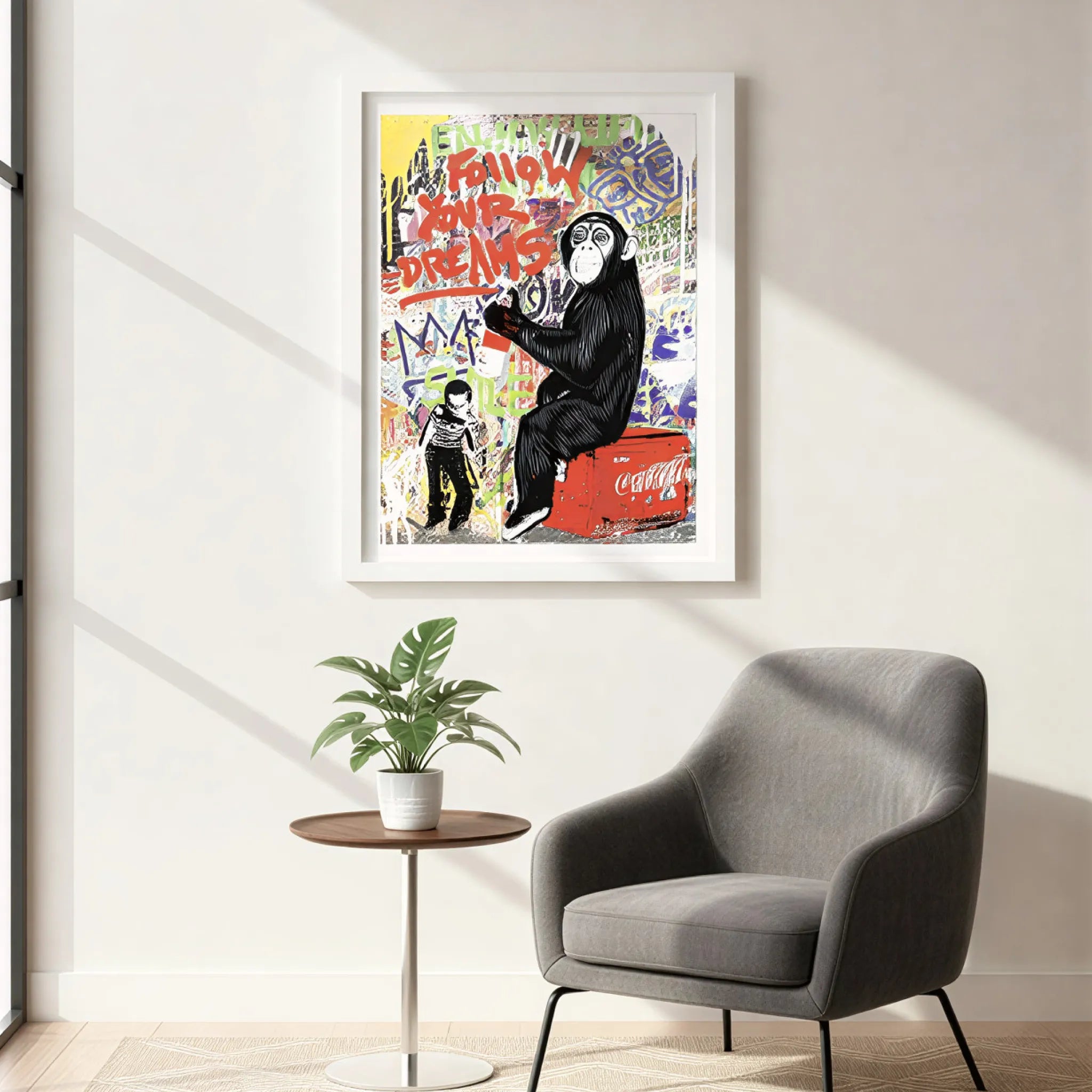 Enjoy Life (Small Monkey) Mr Brainwash