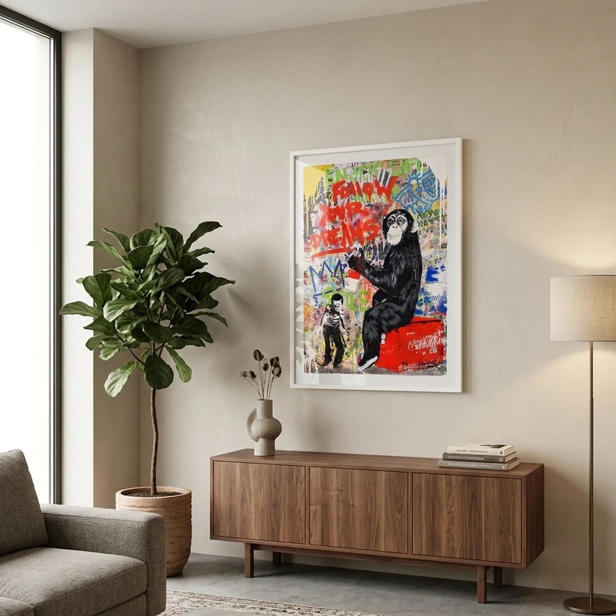 Enjoy Life (Small Monkey) Mr Brainwash