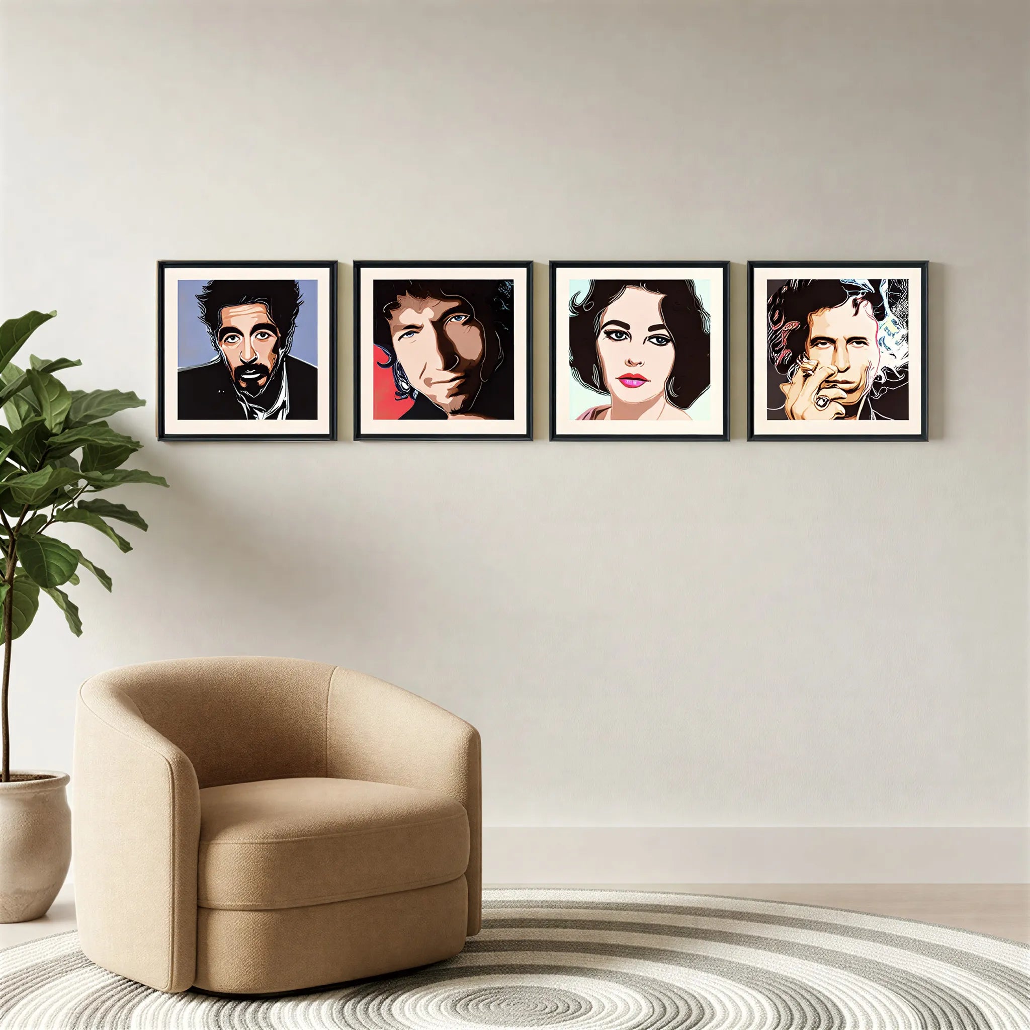 Friends & Heroes (Set of 4) Johnny Depp