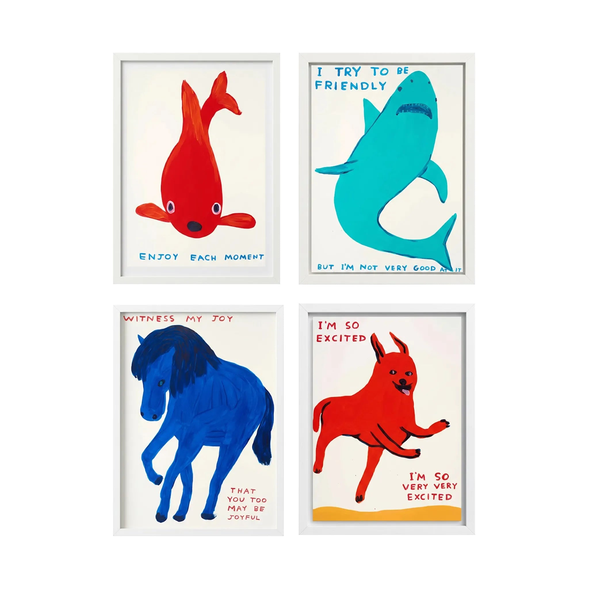Nicolai Wallner (Set of 4) David Shrigley