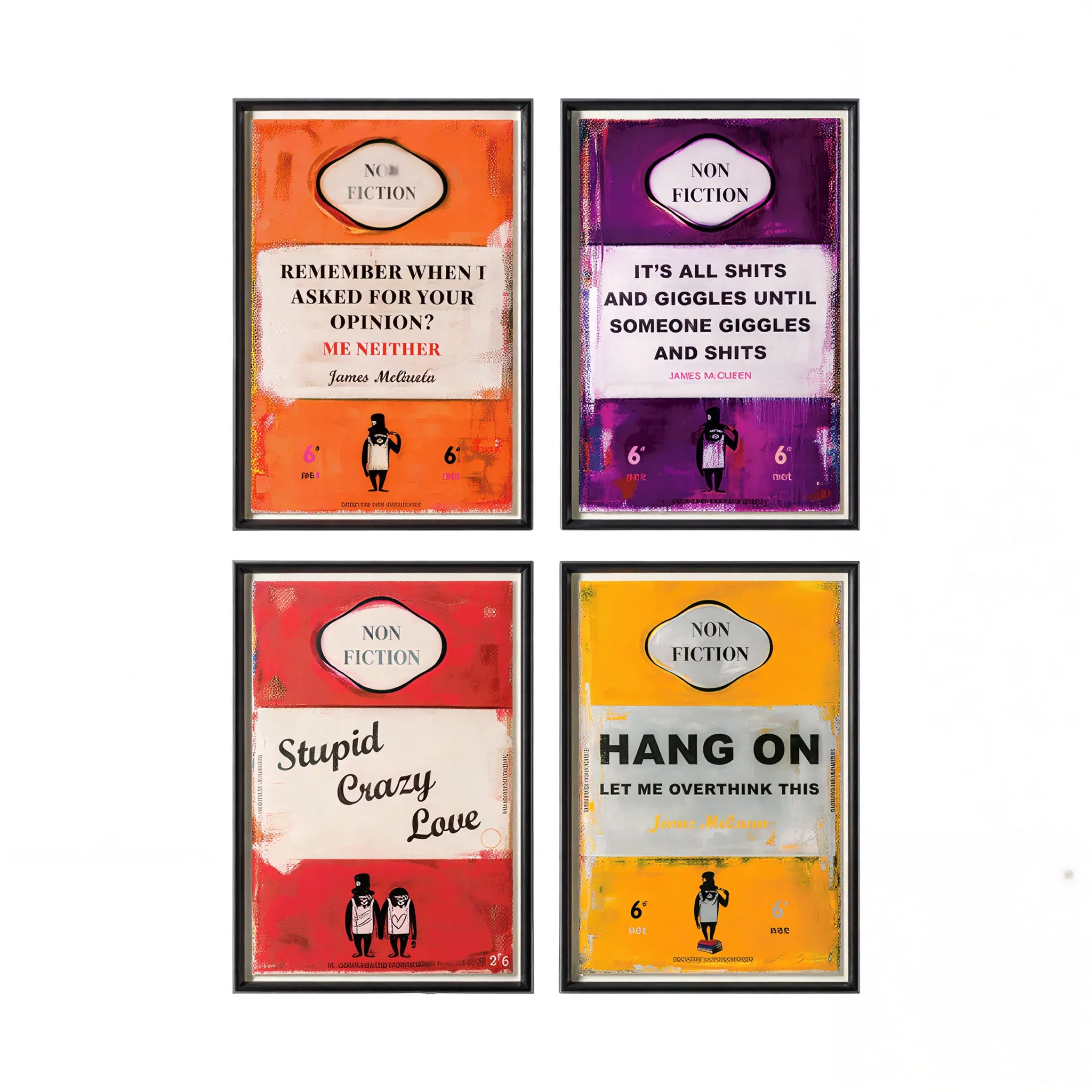 Non-Fiction 5 – Unframed (Set of 4) James McQueen