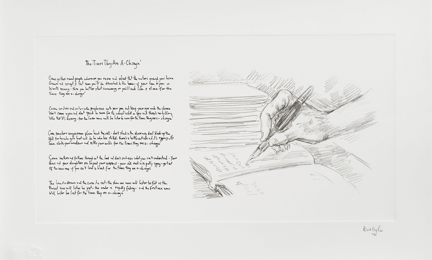 Mundo Scripto (Set of 10) Bob Dylan