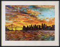 Silk New York Skyline Bob Dylan