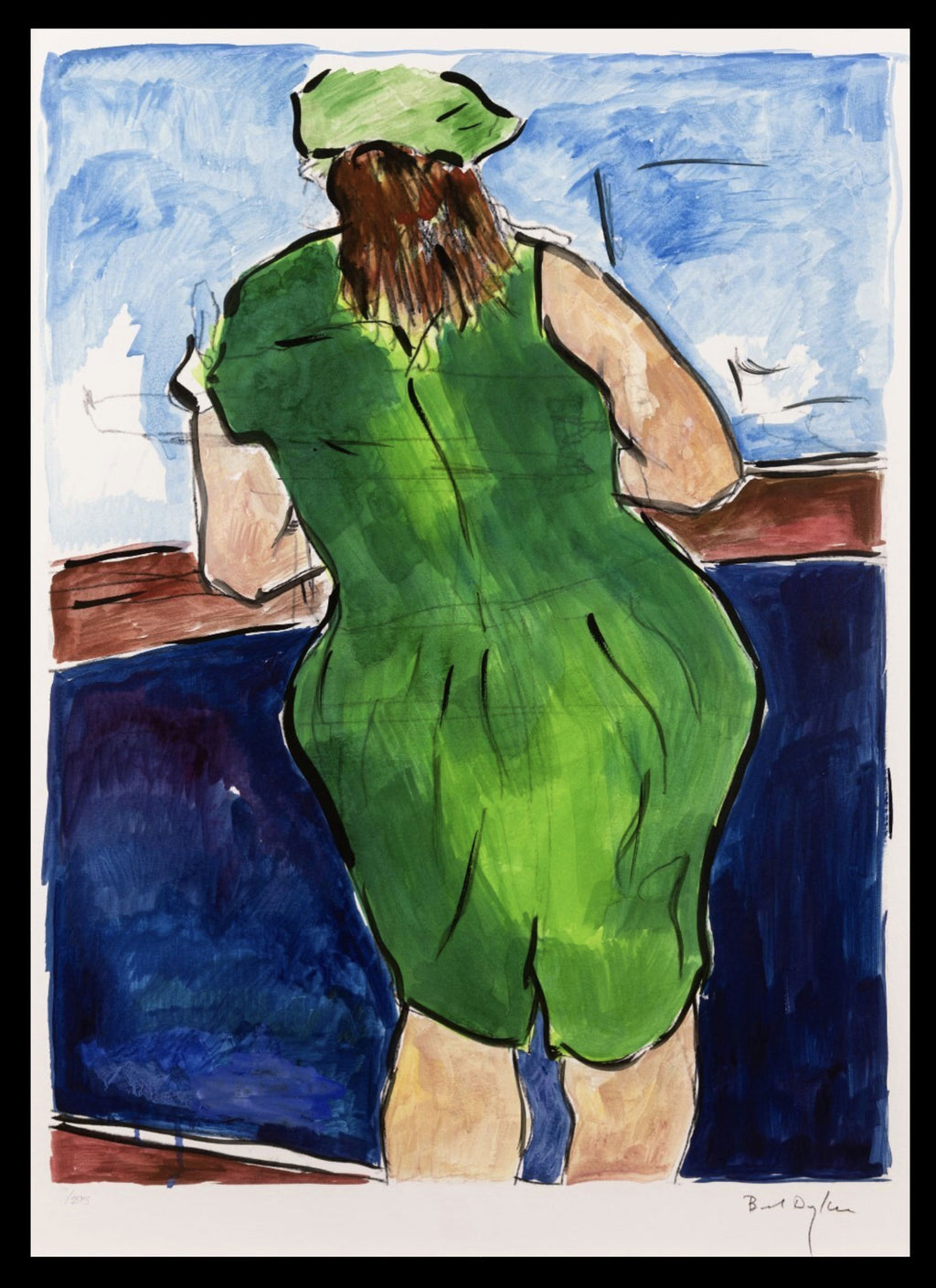 Woman in Red Lion Pub Portfolio 2008 (Set of 4) Bob Dylan