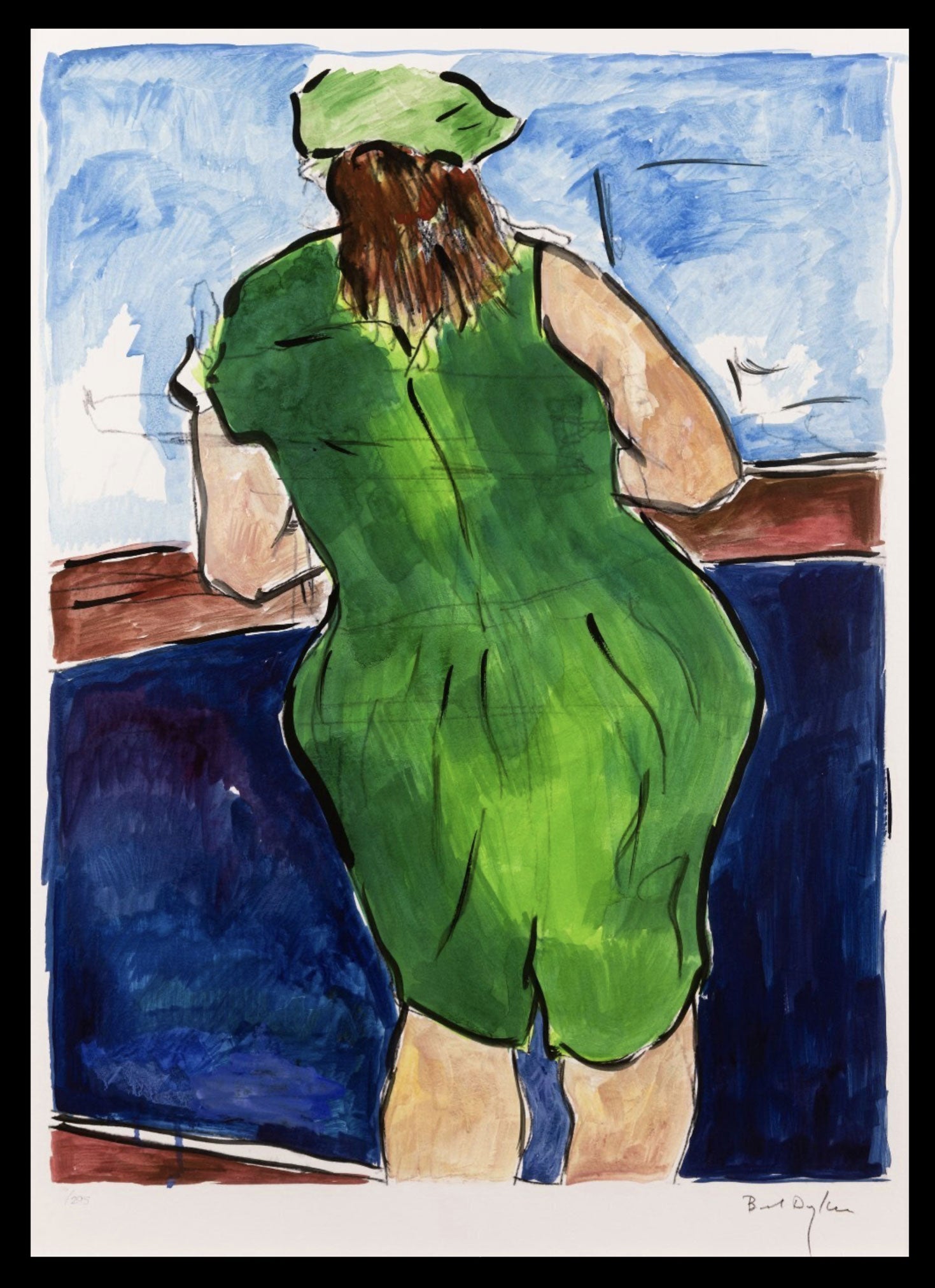 Woman in Red Lion Pub Portfolio 2008 (Set of 4) Bob Dylan