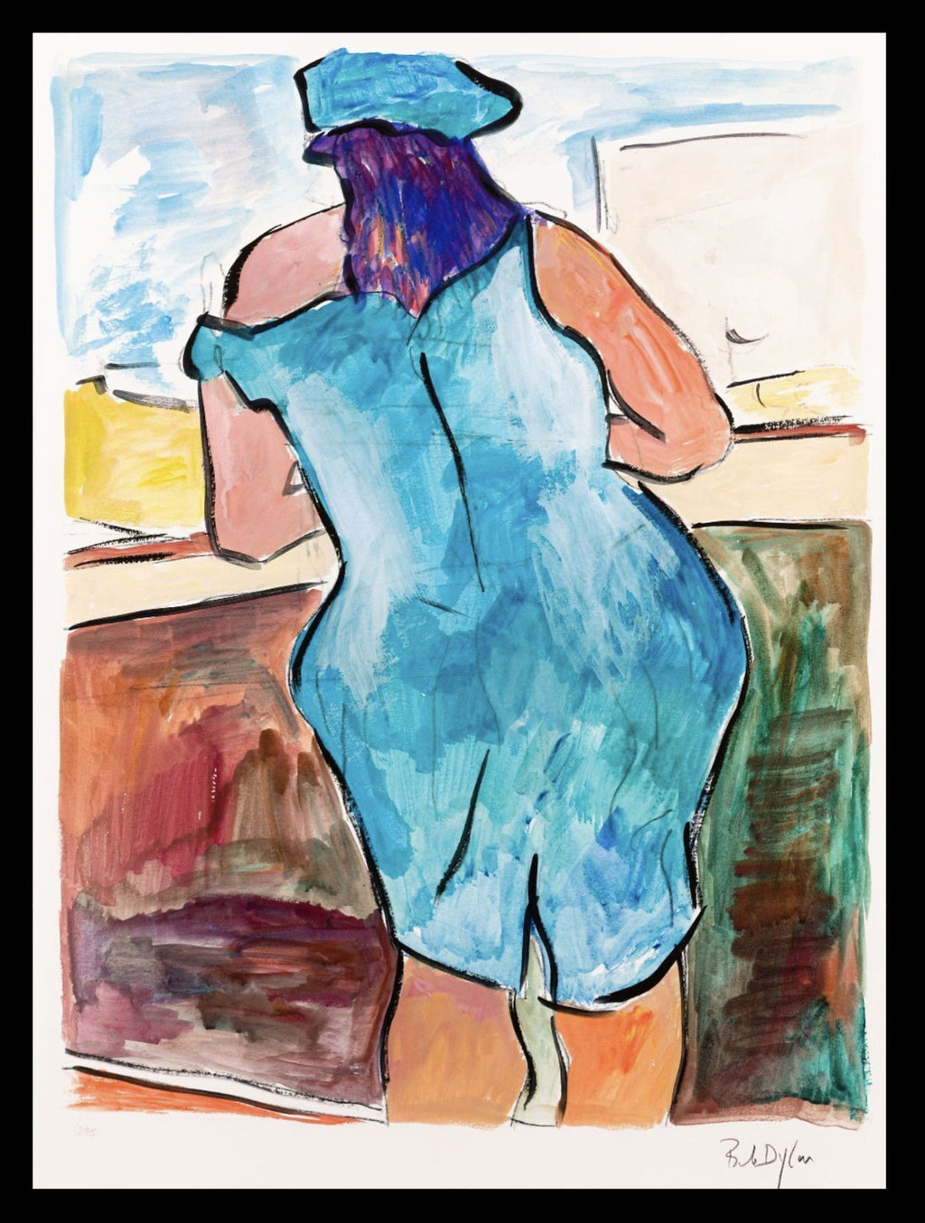 Woman in Red Lion Pub Portfolio 2008 (Set of 4) Bob Dylan